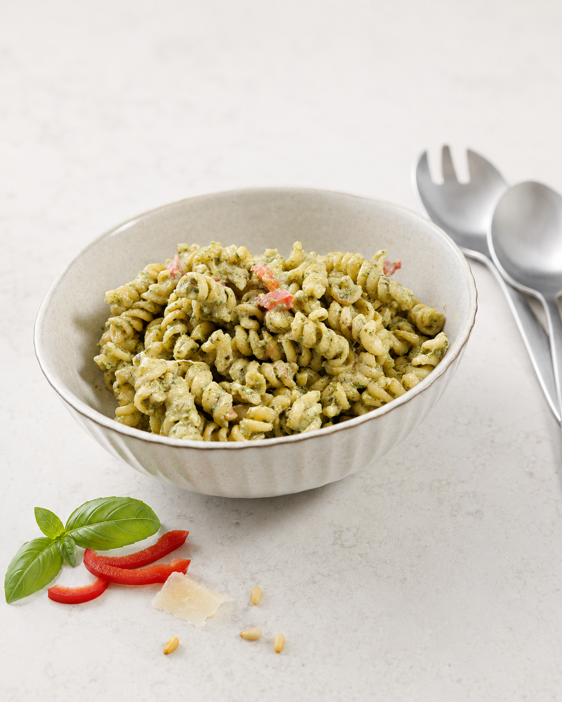 Creamy Pesto Pasta Salad