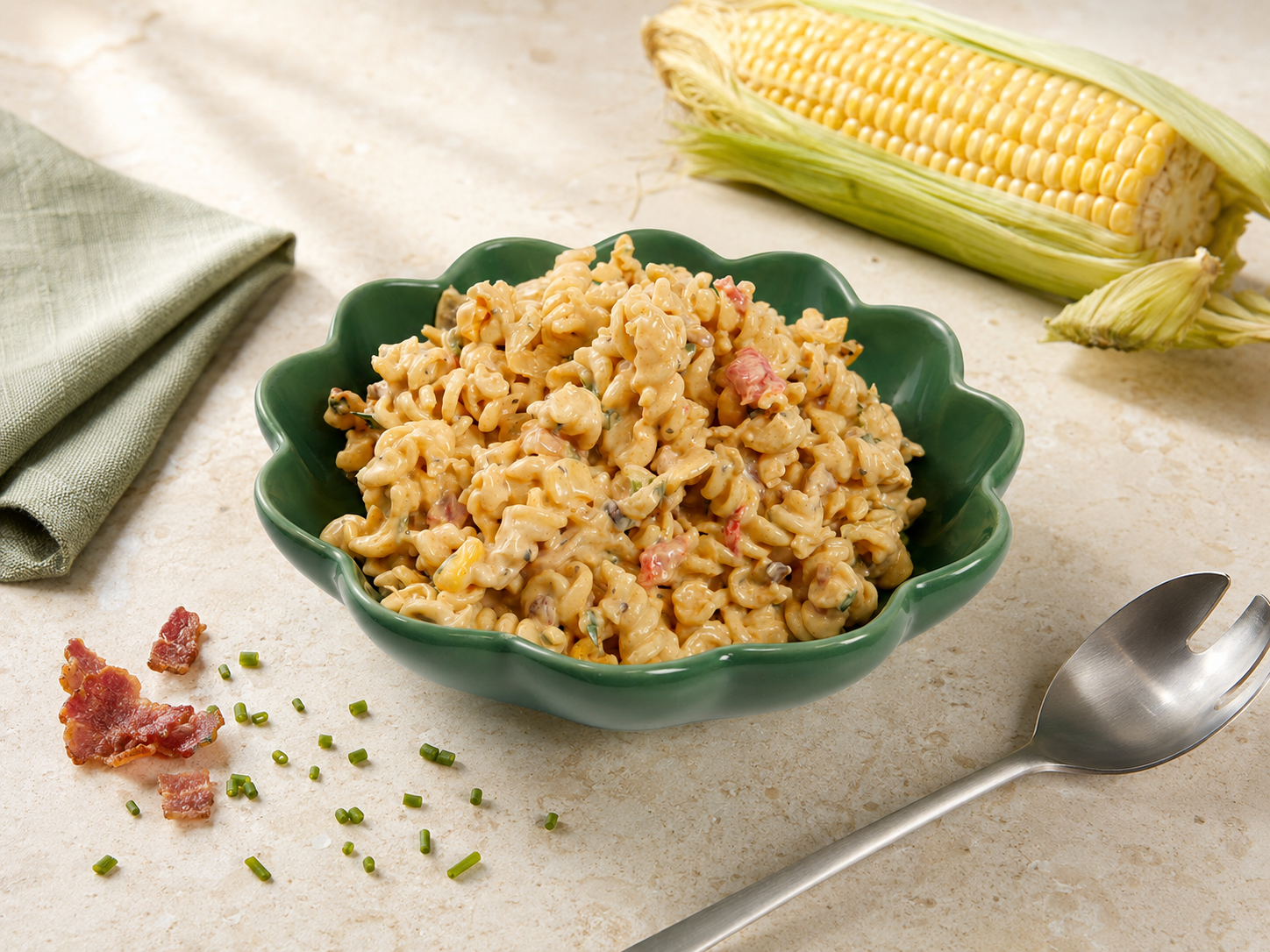 Bacon & Sweetcorn Pasta Salad