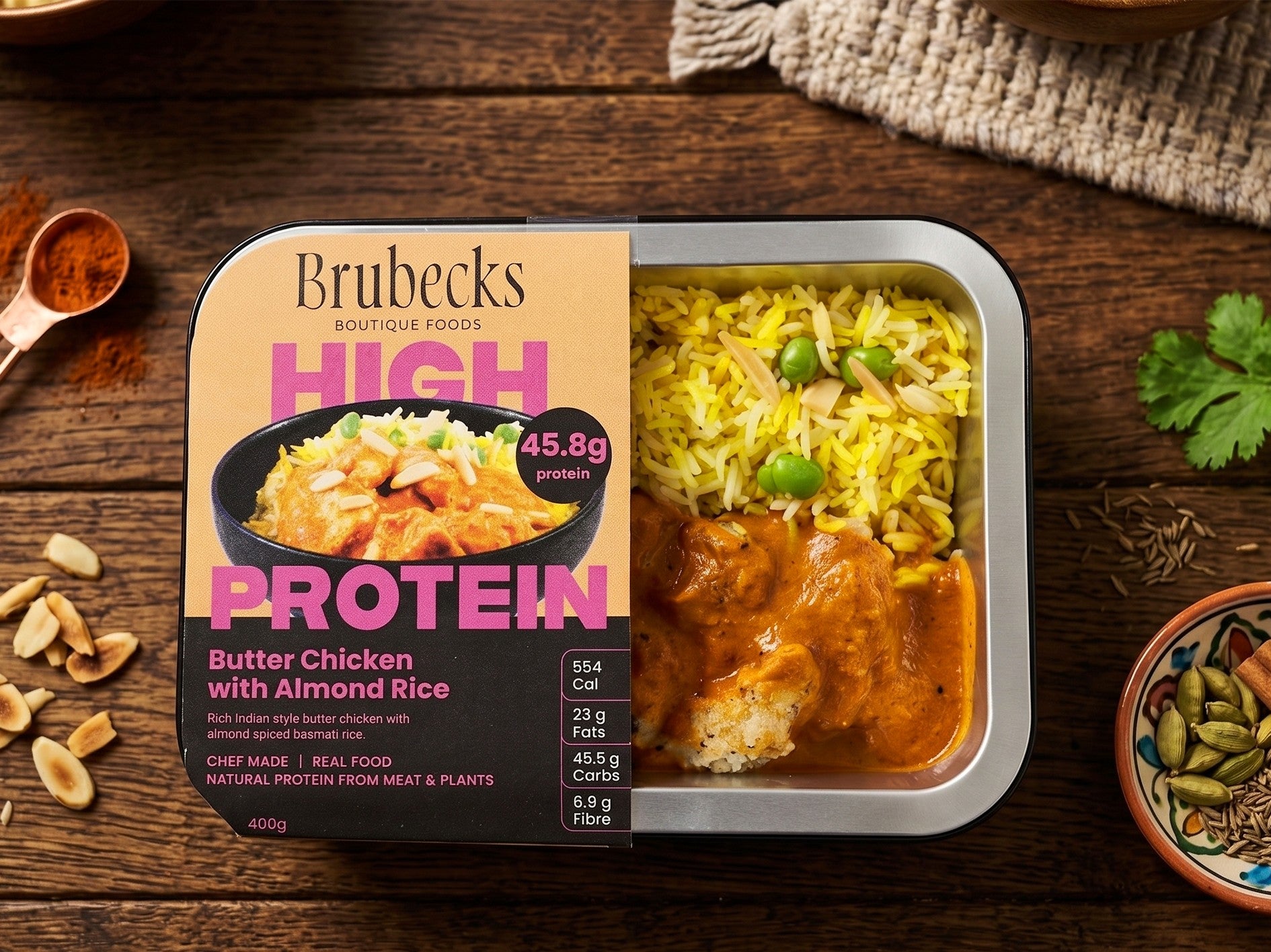 Butter Chicken with Almond Rice - 400g