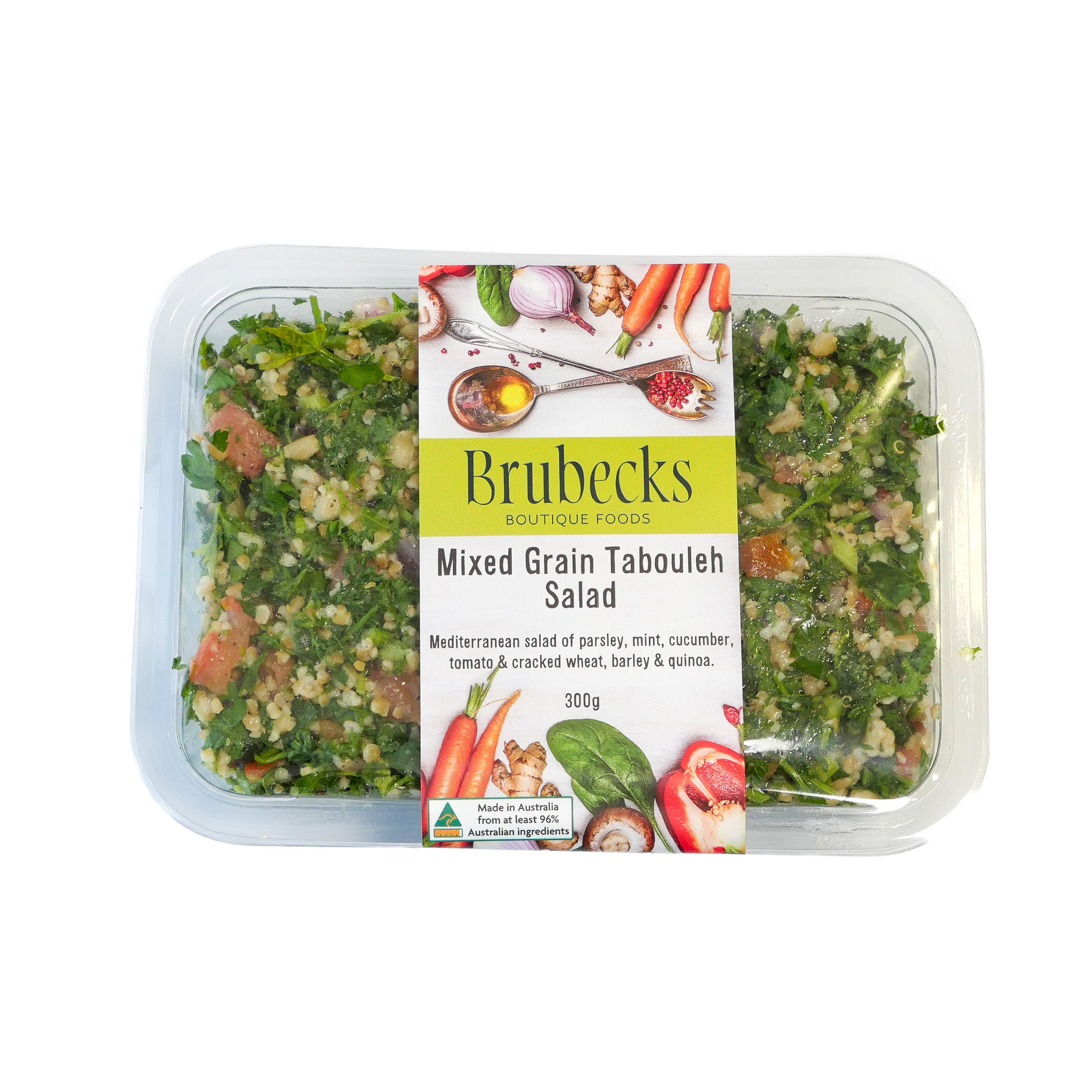 Brubecks Mixed Grain Tabouleh Salad packaging on a white background
