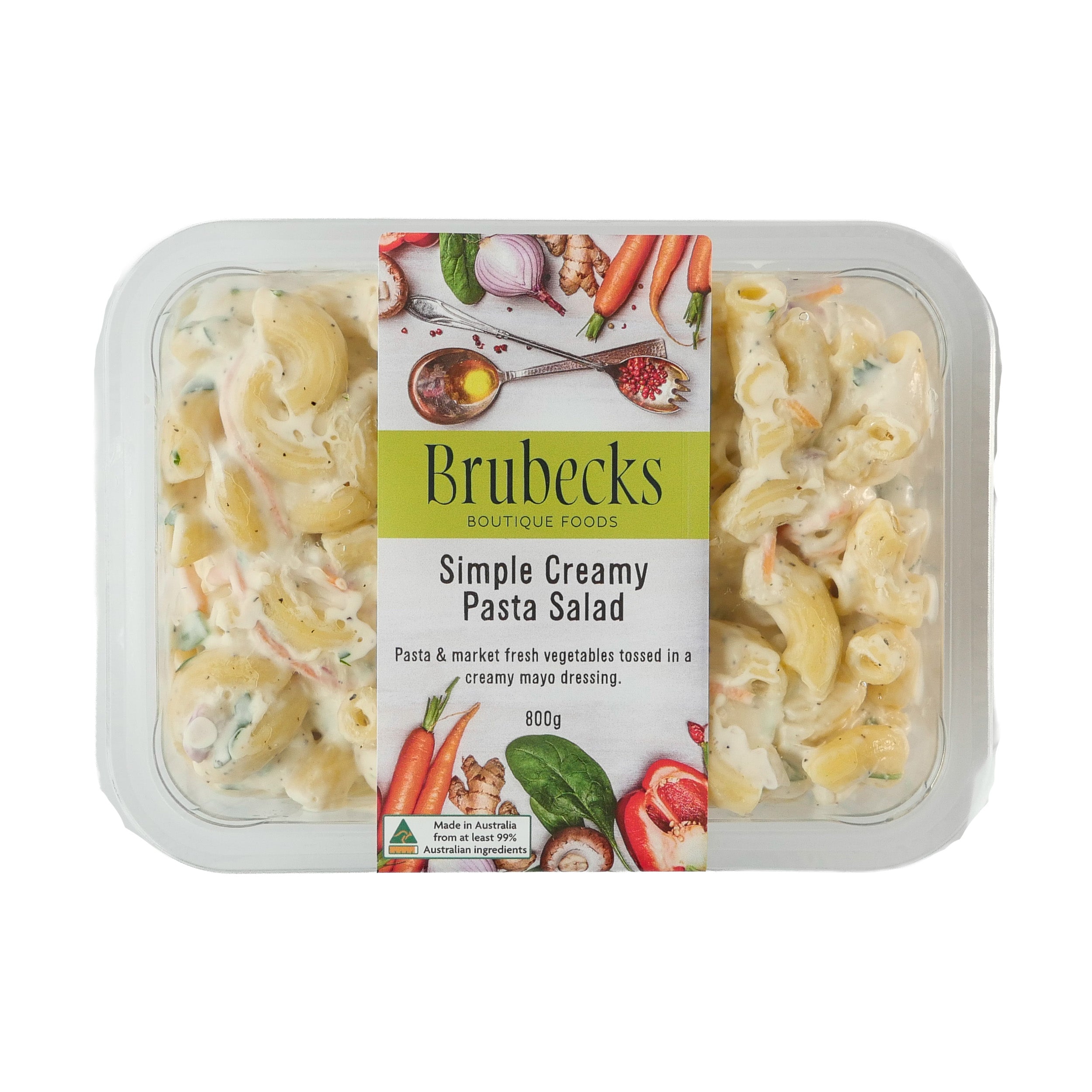 Brubecks Simple Creamy Pasta Salad packaging on a white background